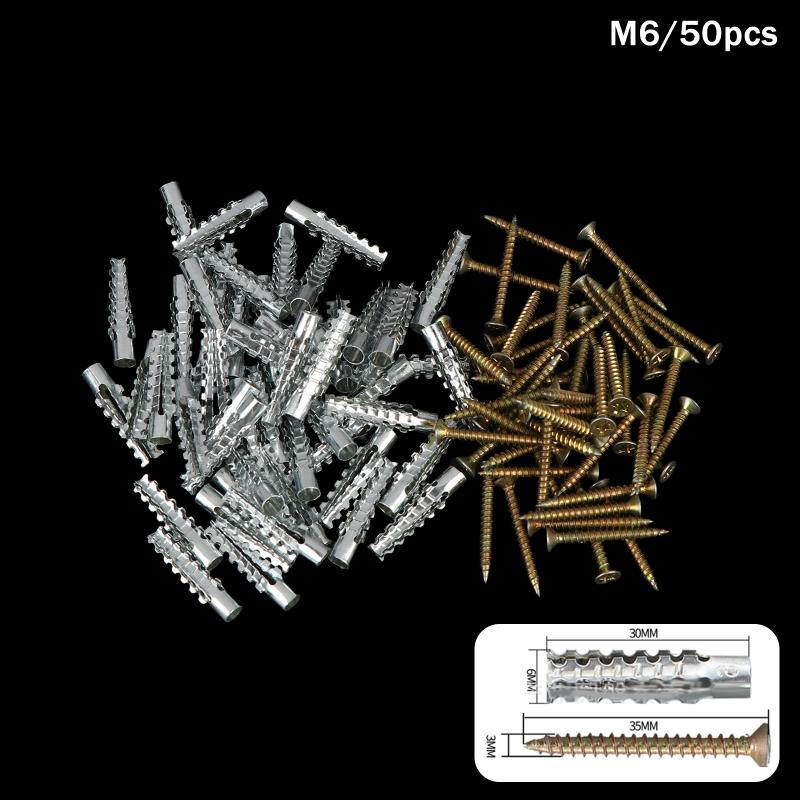

Расширительная трубка M6/8 для полых стен Комплект металлических анкеров-распорок Саморезы Заглушка для сверления отверстий Крепеж Анкерные болты A1