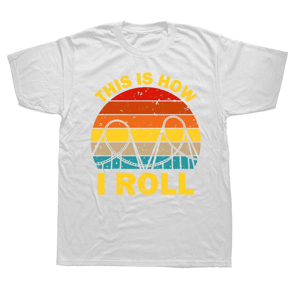 Things I Do In My Spare Time Rollercoaster Park T Shirts Graphic Cotton Streetwear Short Sleeve Birthday Gifts Summer T-shirt