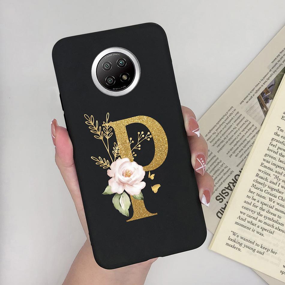 Flower Letters For Xiaomi Redmi Note 9T 5G Case Cover Soft Silicone Bumper Protective Phone Cases For Redmi Note9T 9 T Fundas