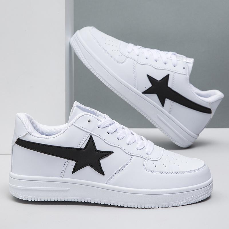 

Four seasons board shoes, couple s little white shoes, light and breathable, small and fresh campus student shoes, straps, round head, foreign trad 44