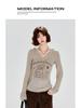American Chic Slim-Fit Long-Sleeve Little Dog Hoodie for Women - Early Autumn Design