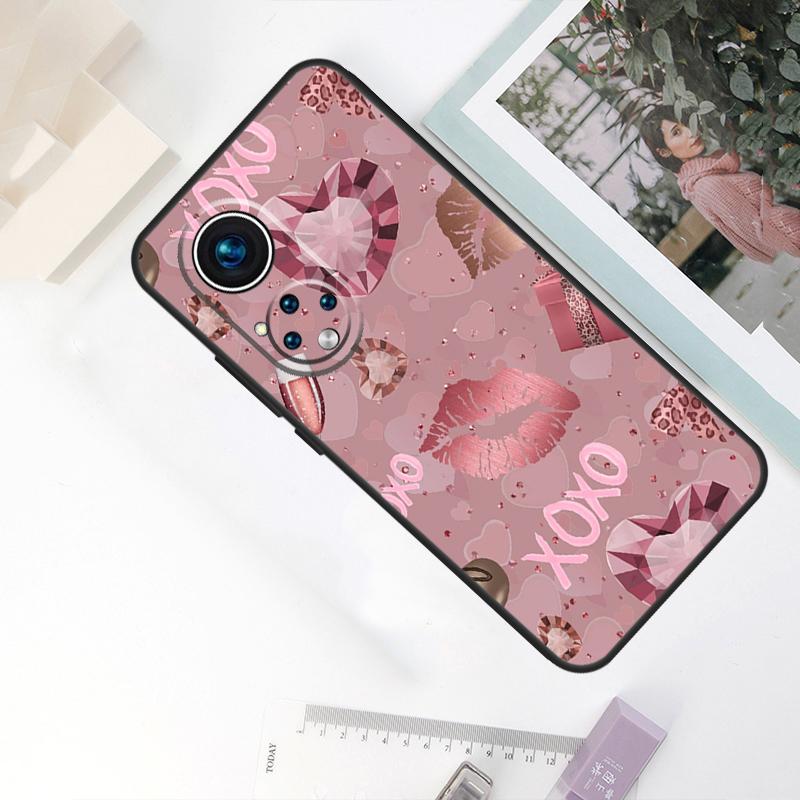 Love Rose Gold Style Case For Honor Magic 6 Pro 5 7 Lite Cover For Honor 400 200 50 70 90 X9 X8a X8b X9a X9b X9c