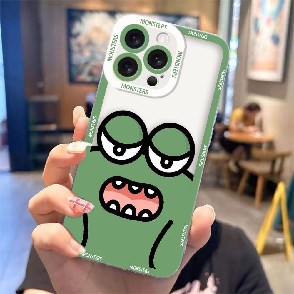 Cute Little Monster Clear Phone Case For Samsung A03S A03 A04 A05 A05S A06 A7 A11 A10S A12 A13 A14 A15 A16 NOTE 10 20 ULTRA Case