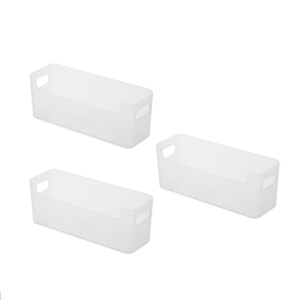 Set of 3 Wall Mounted Storage Box for Bathroom Easy Install No Drill Organizer Waterproof Kitchen Accessories Holder