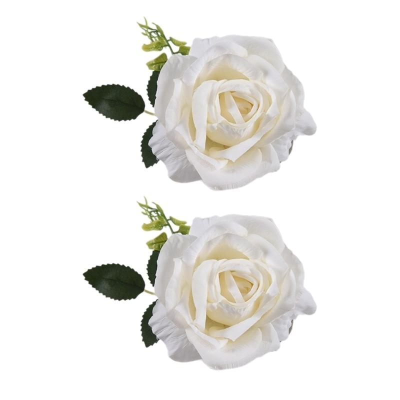 Rose Curtain Tieback Clip-on Flower Tie Backs Holder Voile Net Drape Accessories