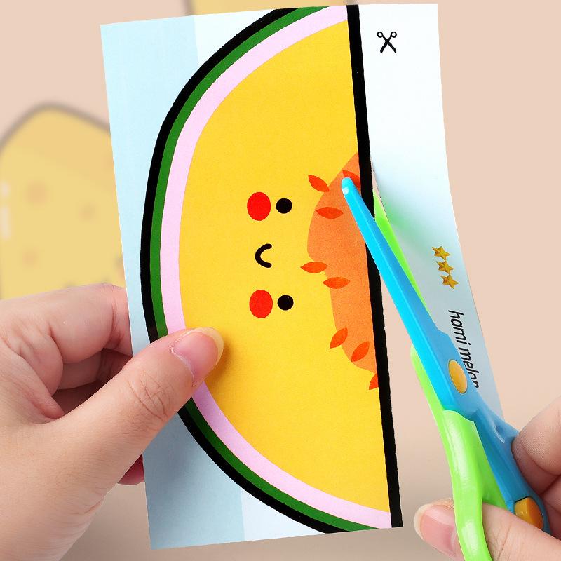 Kids' Safe Scissors & Craft Kit: Fun Educational Paper Cutting Set for Parent-Child Interaction, Toddlers & Children