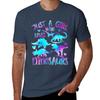 Just A Girl Who Loves Dinosaurs - Dinosaur Theme Teen Girls T-Shirt Plus Size Loose Short Sleeve Top