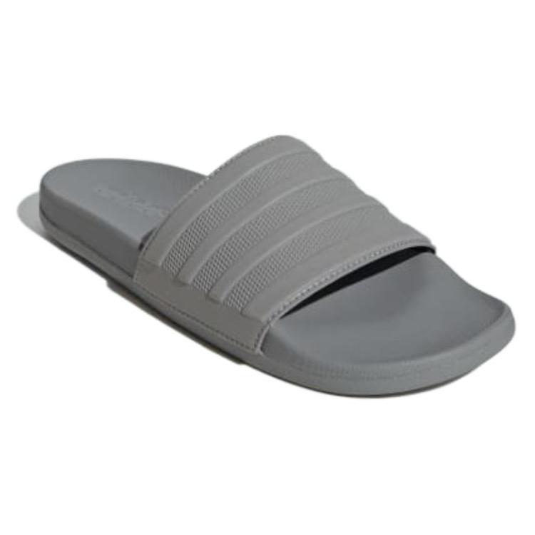 New Adidas Adilette Comfort Slides Charcoal Solid Grey ID3404