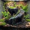 Harzschildkröten Sonnenplattform Stabile Schildkröten Kletterplattform Unterschlupf Höhle Aquarium Dekoration