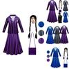 Stylish Wednesday Addams Enid School Uniform Party Dress For Girls