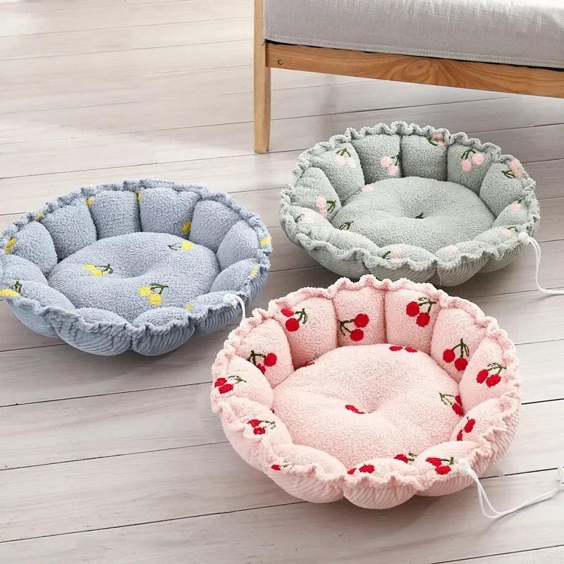 Cama Ajustable para Perros Calentadora de Invierno Esteras para Perros con Base Antideslizante Cama Casa para Perros Grandes Pequeños Cojín de Casa para Perros