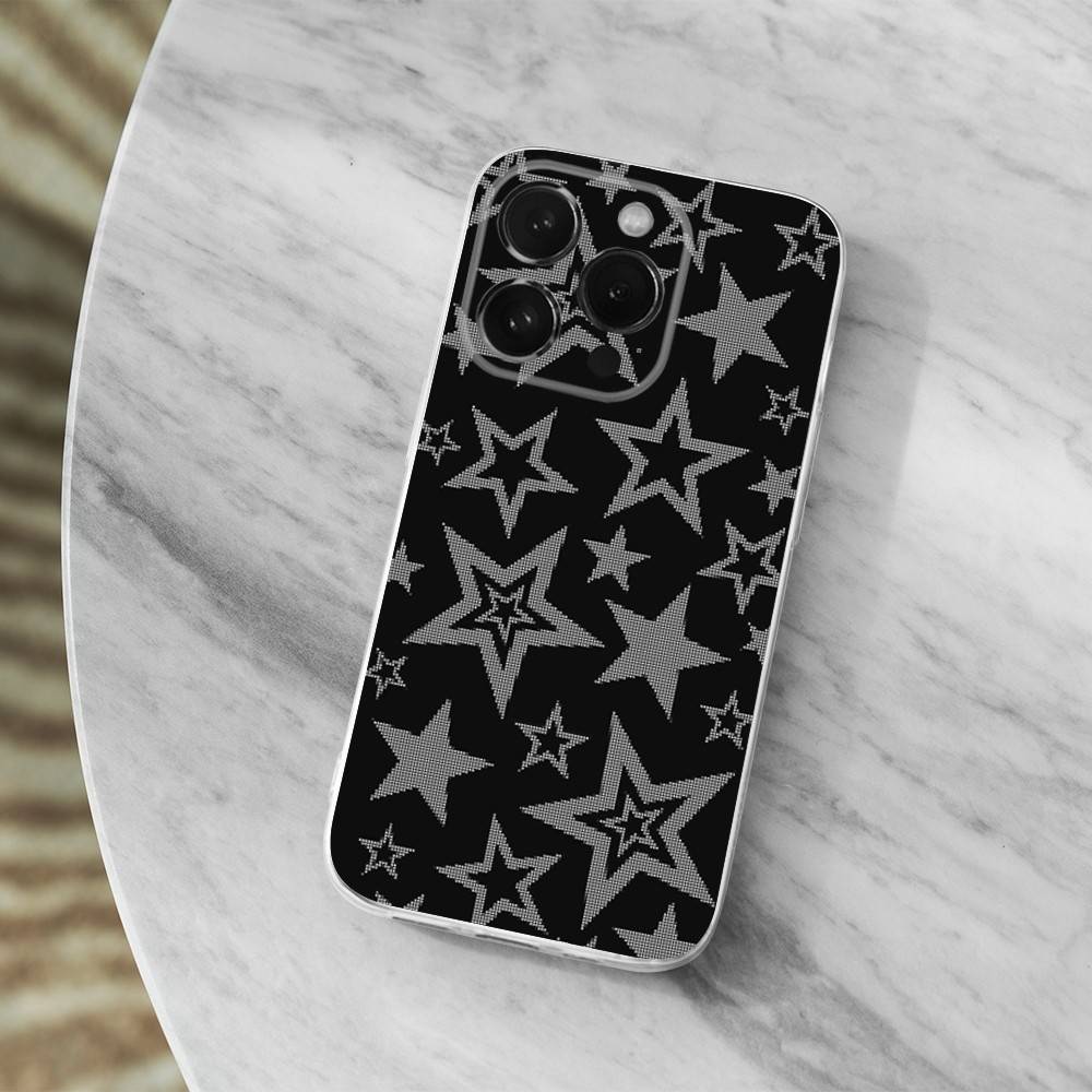 

Модный Узор Черно-Белый Чехол Для Телефона Для iPhone 14,13,12,11,17,16,15,Pro,Max,Plus,X,XS,XR,SE,Mini Прозрачный Мягкий Чехол iPhone12PRO