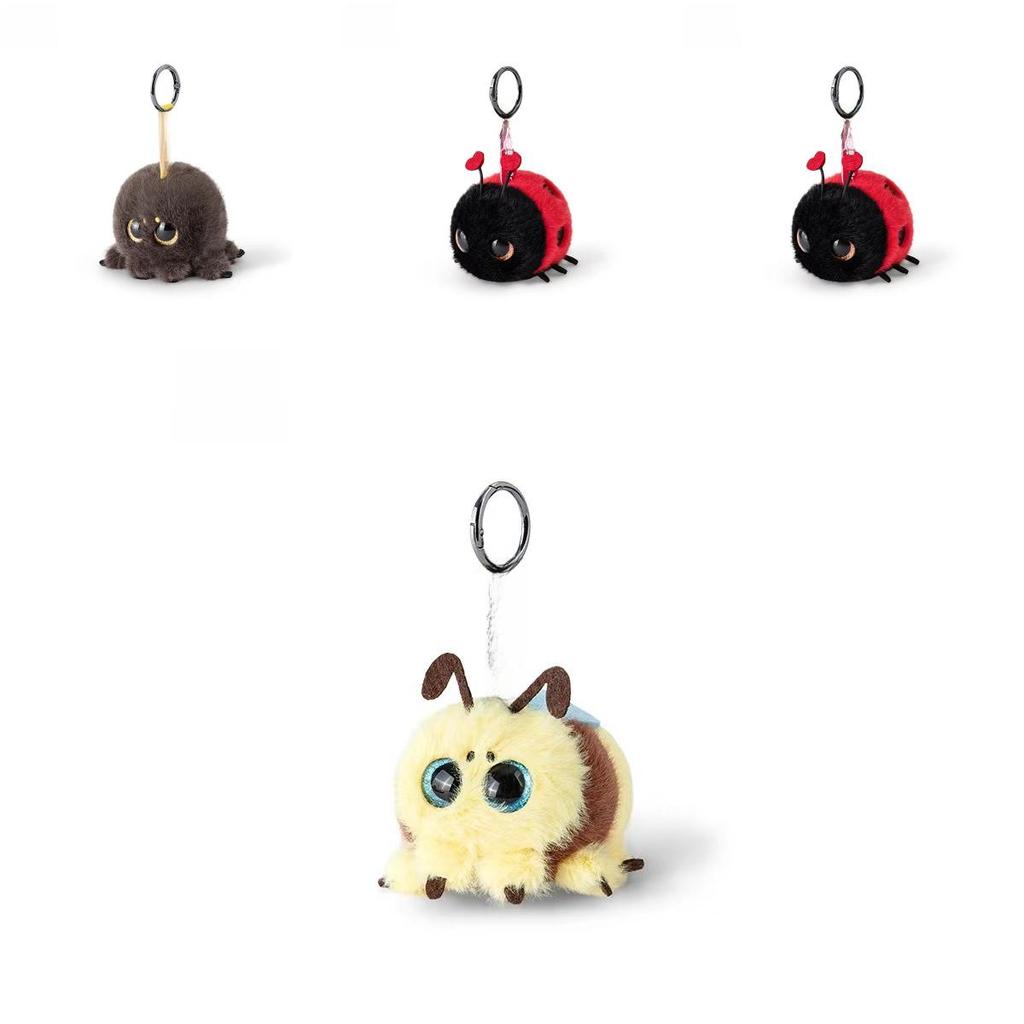 Plüschanhänger für Mädchen mit weicher Baumwollfüllung, niedliches Käferdesign zur Rucksackdekoration