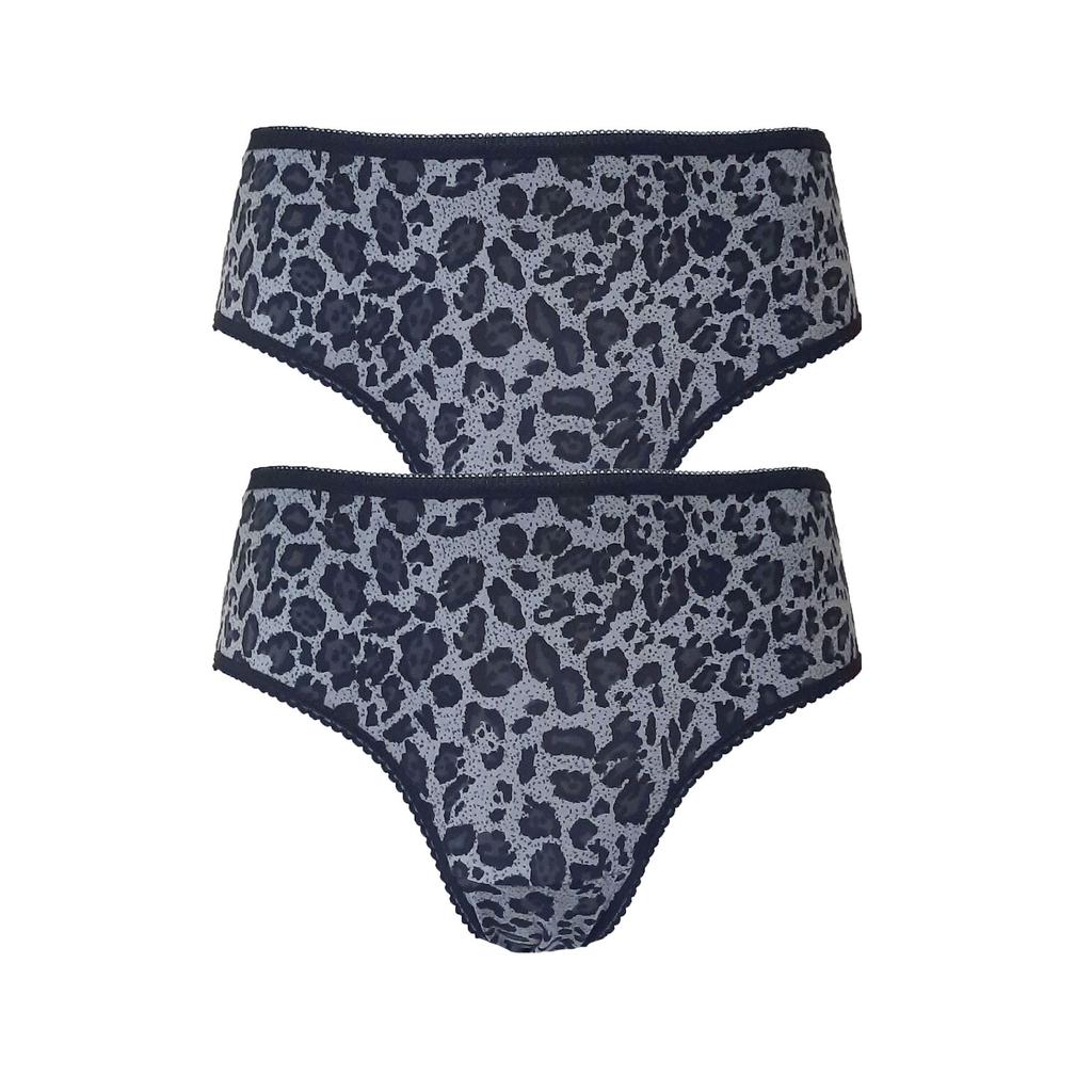 Bikini leopard pentru femei, 2 bucăți, talie înaltă, elastic subțire, economic