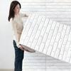 70cmx100cm Self Adhesive 3D Faux Brick Wall Sticker Wallpaper Waterproof Decor For Kitchen Bedroom Living Room Indoor Home Wall