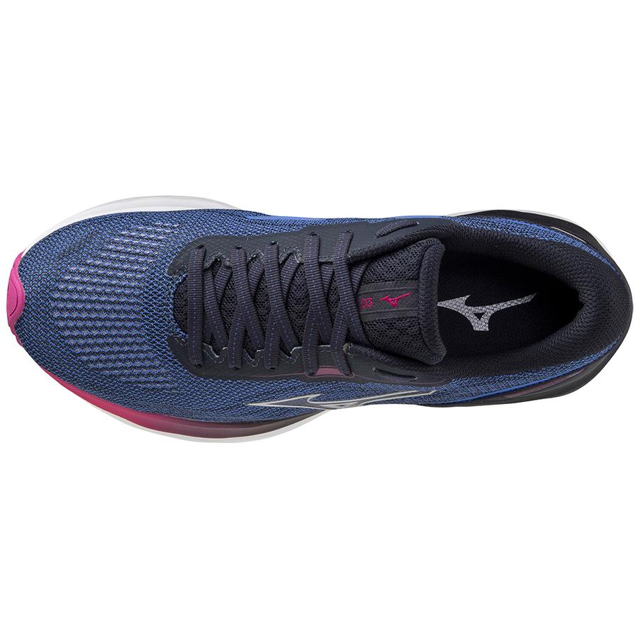 Sportschuhe Mizuno Amparo Blau / Silber / Festivalfuchsia Wave Skyrise 3