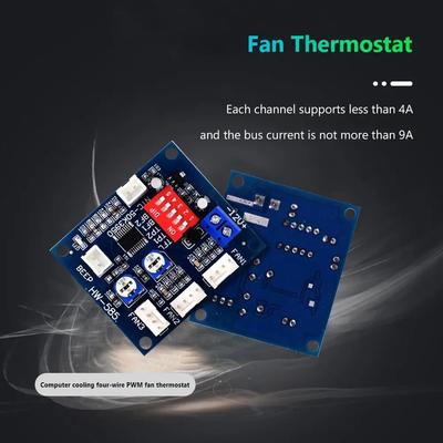 HW-585 PWM Speed Temperature Controller 4 Wire Computer Fan Thermostat Module Automatic Temperature Control Regulation
