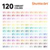 Shuttle Art Brush Pen Watercolor Brush 120 Color Set Marker Pen Watercolor Pen Twin Marker Brush Pen Ultra Fine Pen Waterproof Quick Drying