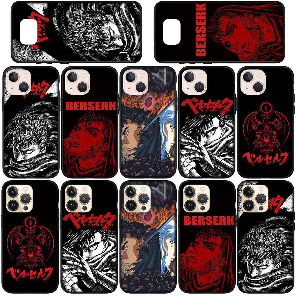 Phone Case for Samsung Galaxy S25 S23 S22 S21 S24 Ultra FE A05 A06 A15 A16 A36 A37 A35 A34 A54 A55 A56 A57 A25 A26 A53 A17 Comics Berserk Guts Cover