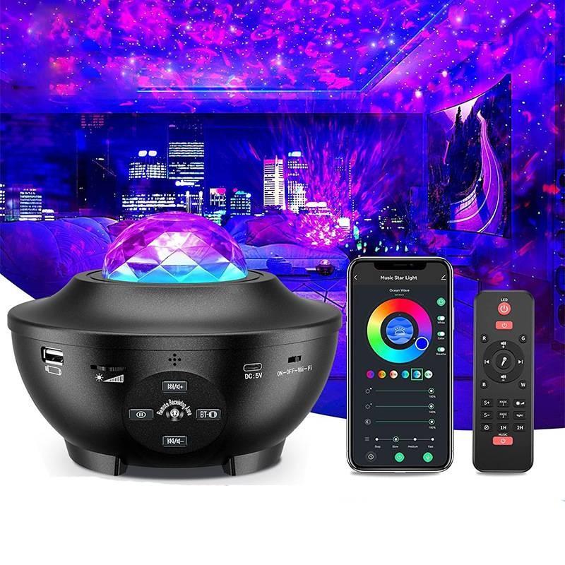 Projector Galaxy Mexllex Star Projector Remote Control Night Light Usb Bluetooth