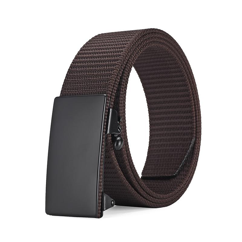 

Холщовый тканый ремень, мужской простой уличный нейлоновый брючный ремень для молодежи и среднего возраста, мужской ремень с автоматической пряжкой 120cm