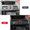 LHD! RHD! Fit For Subaru WRX / WRX STi 2015- Car Accessories ABS Carbon Central Console AC Vent Outlet Cover Trim 1PC