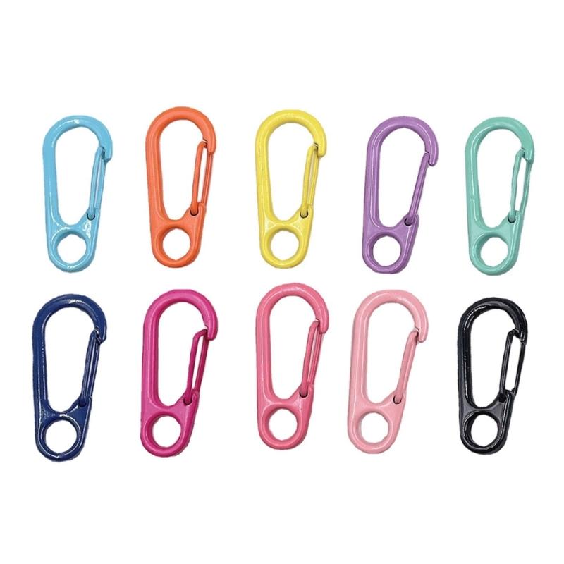 10pack Personality Car Keychains Car Key Rings Holder Small Key Buckles for Organizing Home and Travel Essential