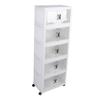 Storage Cabinet Multipurpose Large Capacity Multi Layers Stackable Storage Cabinet Plastic Storage Bins for Living Room