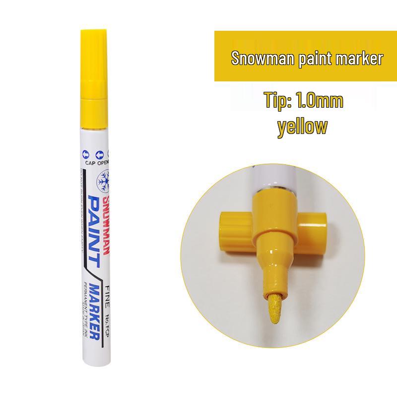 

Snowman 1.0mm Paint Pen: Ethanol-Resistant, Quick-Dry, Waterproof, High-Temp & Acid-/Alkali-Resistant Metal Marker