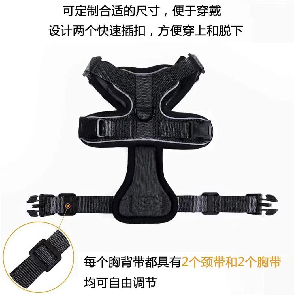Summer Ultra-thin Cat Leash Anti Loosening and Adjustable Leash Sliding Cat Leash Vest Style Pet Chest and Shoulder Strap