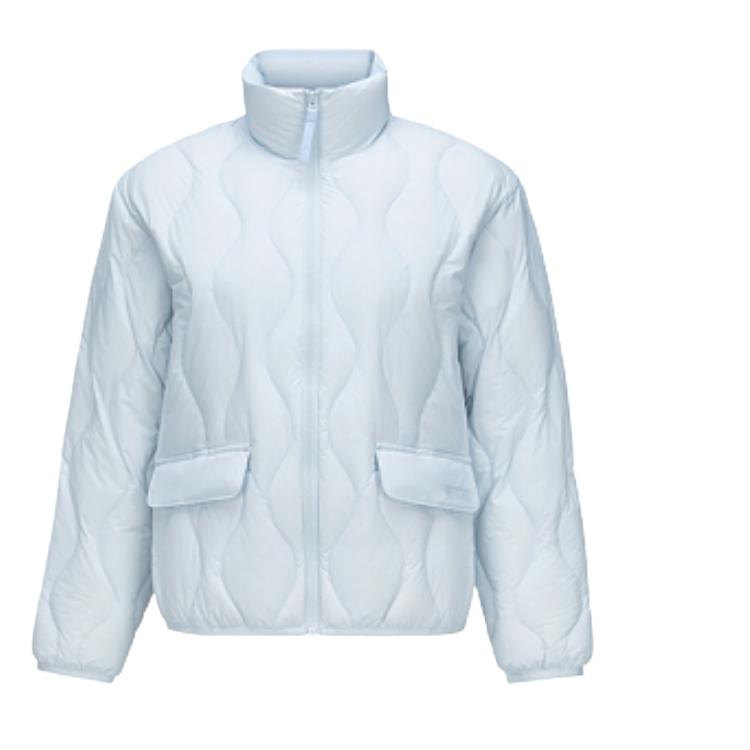 Skechers Comfortable Versatile Woven Stand Collar Down Jacket Women outerwear L424W146-0400 S