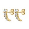 Gold color Hoop Earrings For Women Fashion CZ Zircon Piercing Women's Stud Dangle Earrings 2022 Jewelry Wholesale