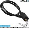 UNILOX Lacăt cu cablu spiralat lacăt de bicicletă lacăt de poartă cablu de oțel lacăt cu cablu