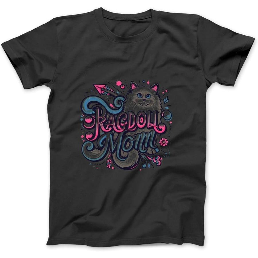 Ragdoll Cat Mom Funny Ragdoll Cat Pet for Women Long Sleeve, T-Shirt, Sweatshirt, Hoodie for Men Women Kids Made in Canada Black XXXXXL разноцветный