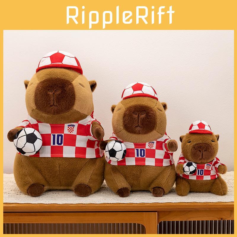 Cartoon Soccer Capybara Baby Plush Toy Adorable Playtime Pal Kids Birthday Gift
