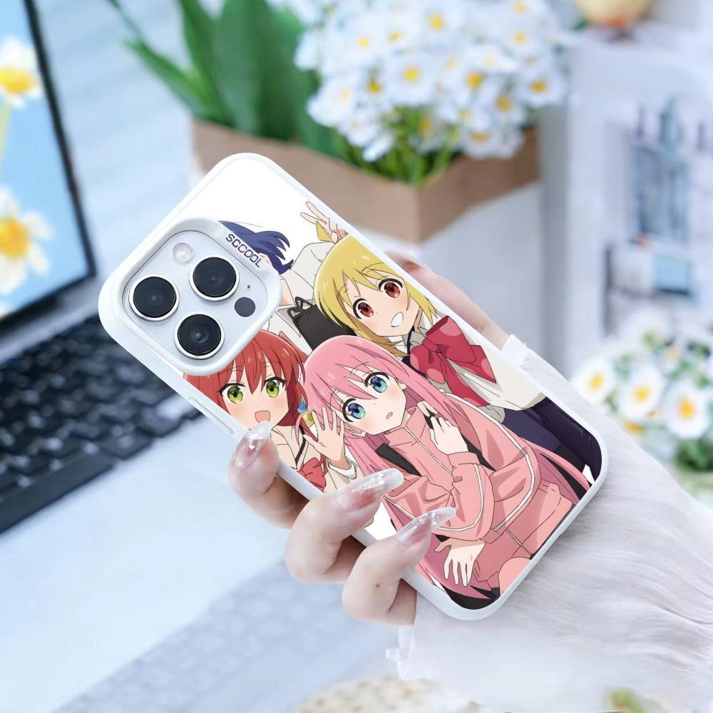 Anime Cute B-BOCCHI T-THE R-ROCK Phone Case For IPhone 16 17 15 14 12 13 Pro Max white Color Shockproof Cover