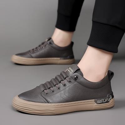 Fashion Quality Leather Loafers Casual Shoes Men's Sneakers Elastic Band Oxford Shoes Outdoor Jogging Shoes Fashion Trends Cricket Shoes