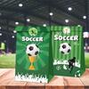 Athletic Event Gift Wrapping Kits Kraft Paper Bags and Soccer Field Designs Stickers Handmade Party Supplies