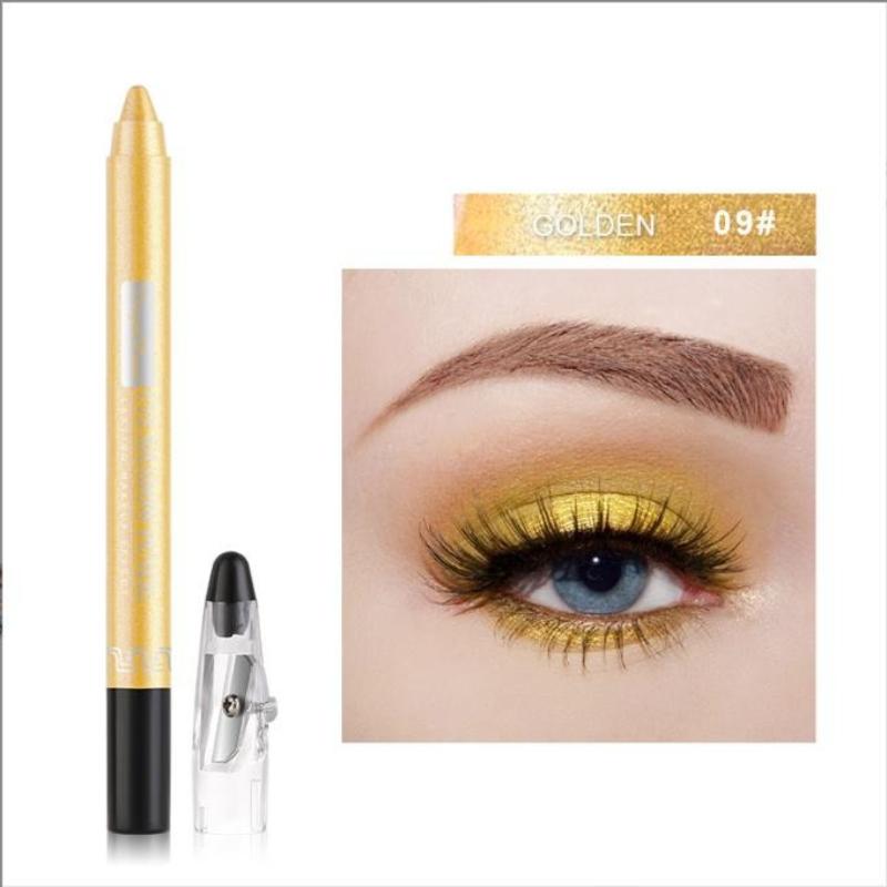 12 Colors Eye Pencil Beauty Pro Highlighter Eyeshadow Pencil Cosmetic Glitter Brighten Shimmer Eye Shadow Eyeliner Pen
