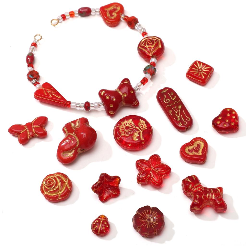 1-20 Buc Margele de Sticlă Cehești Margele Distanțiere Vrac pentru Confecționarea Bijuteriilor DIY Brățară Colier