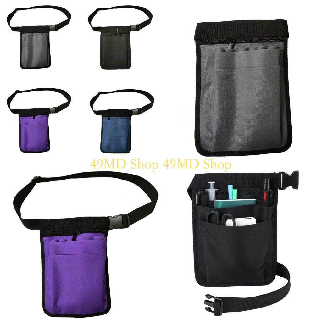 49MD Nursing Belt Multi Compartment Medica Pack Pocket Nurse Apron Hip Bag for Stethoscopes,Bandage Scissors Ect