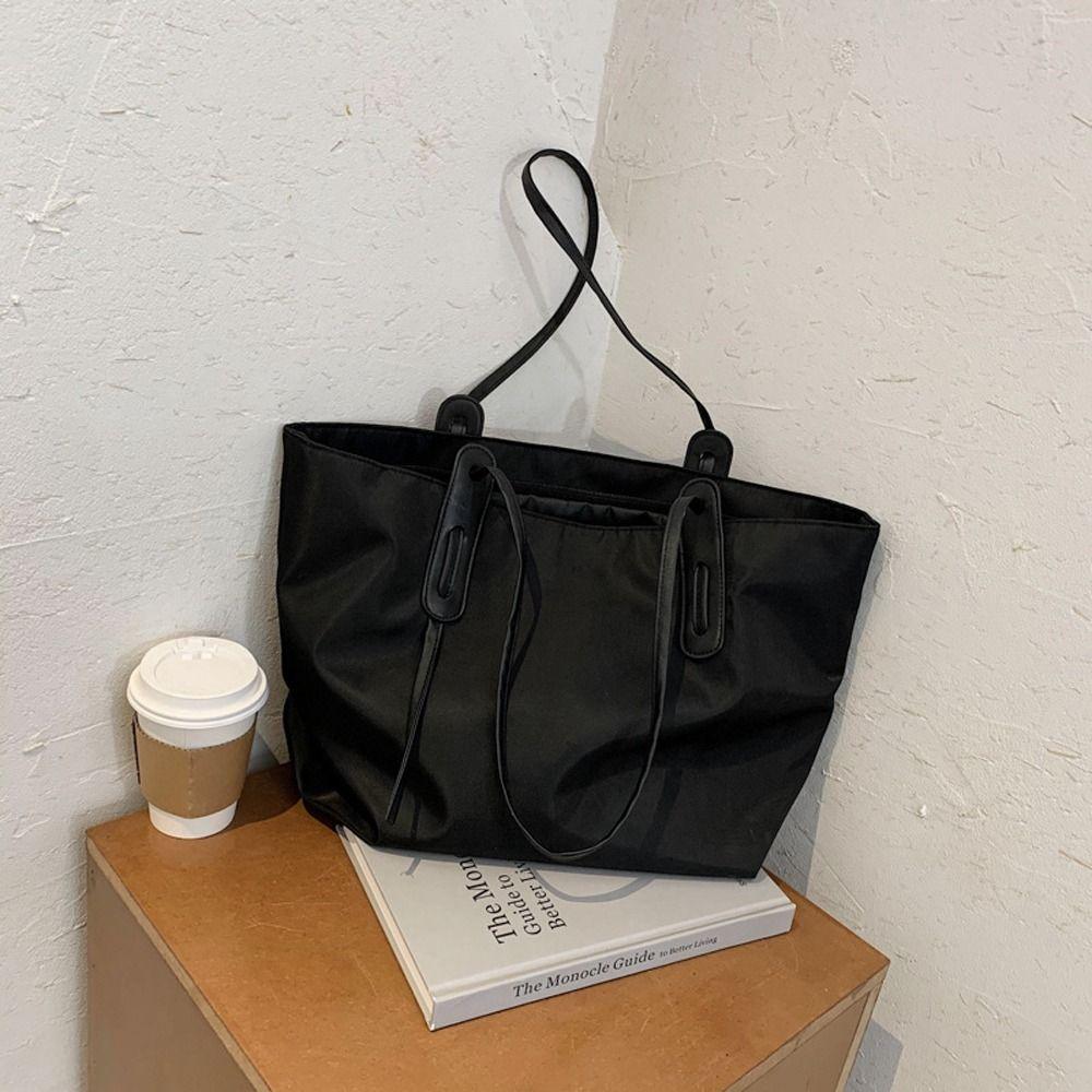 Large Capacity Shoulder Bag Oxford Cloth Handbags Ins Make Up Bag  Girls
