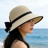 Elegant Bow Sunshade Straw Hat Women's Summer Fashion Versatile Sunscreen Sun Hat Travel Beach Bucket Hat