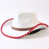 Popolari cappelli da cowboy western retrò classici europei e americani, cappelli a cilindro con punta a cuore alla moda per uomo e donna