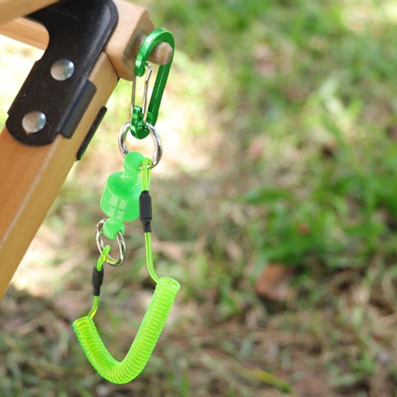 Secure Tool Holder Magnetic Carabiner Elastics Cord for Hiking Accessories Quickly Release Mechanism