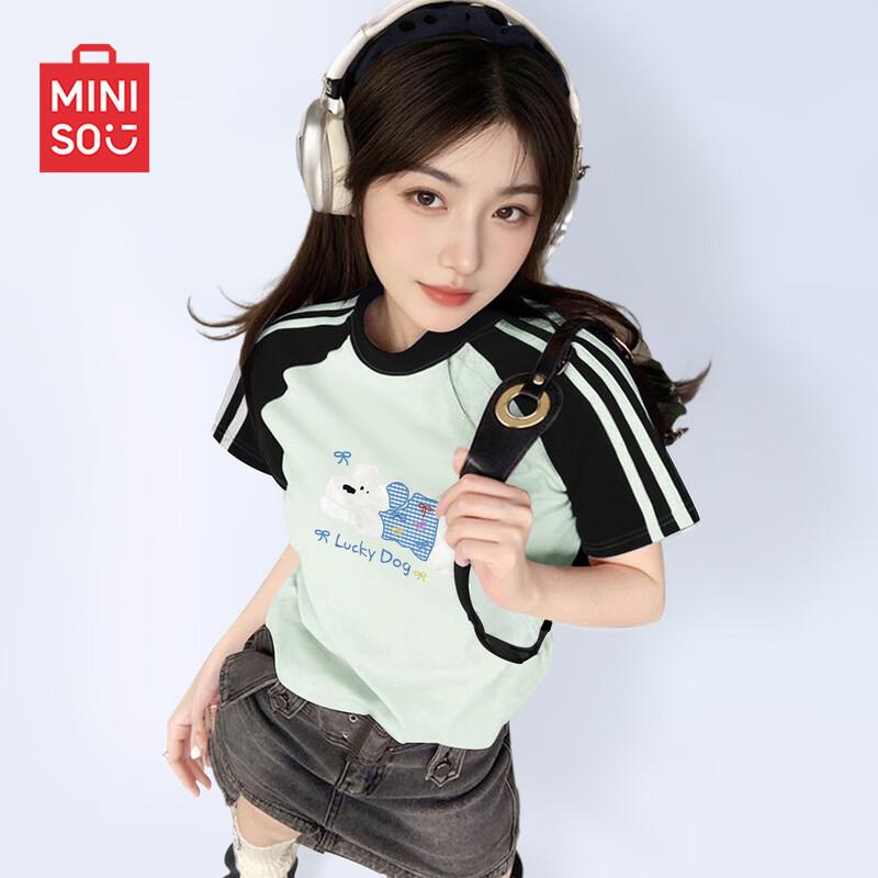 MINISO Women s Lightweight Pure Cotton T-Shirt S