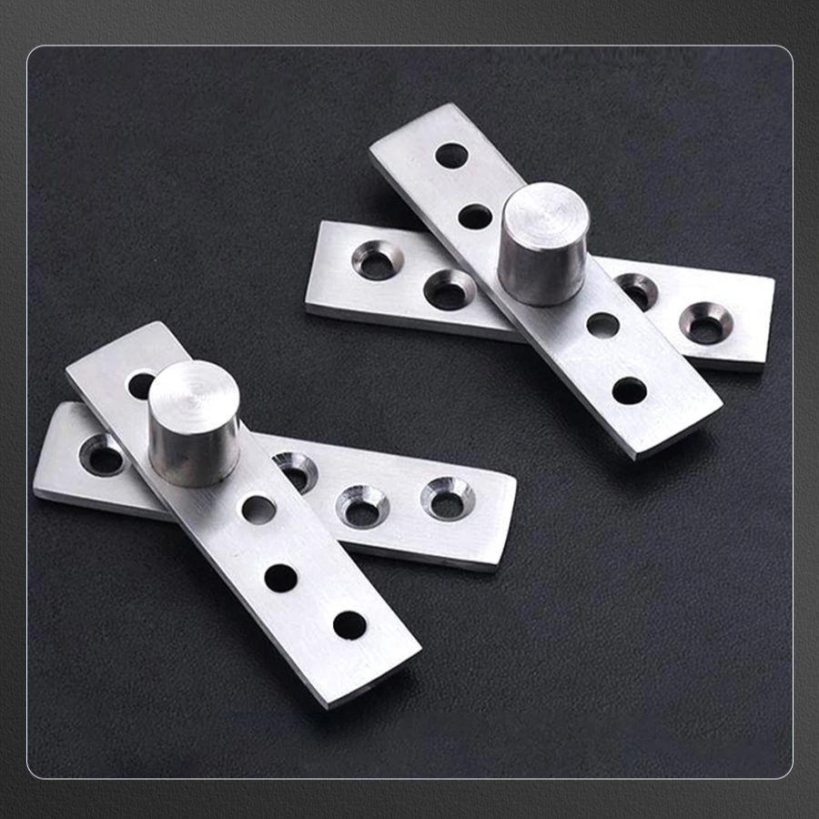 Zesílená nerezová ocel 360 stupňů skrytý otočný čep Dřevěné dveře Horní a spodní pant Dveřní čep Nebeský a zemský čep