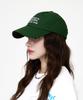 ULUK Slogan Embroidered Cotton Ball Cap_Green