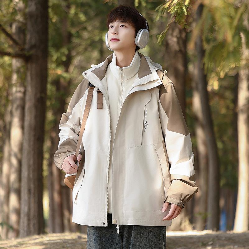 

Дорожная куртка куртка женский альпинистский костюм весенне-осенняя тонкая зимняя куртка-трансформер три-в-одном мужская 6XL