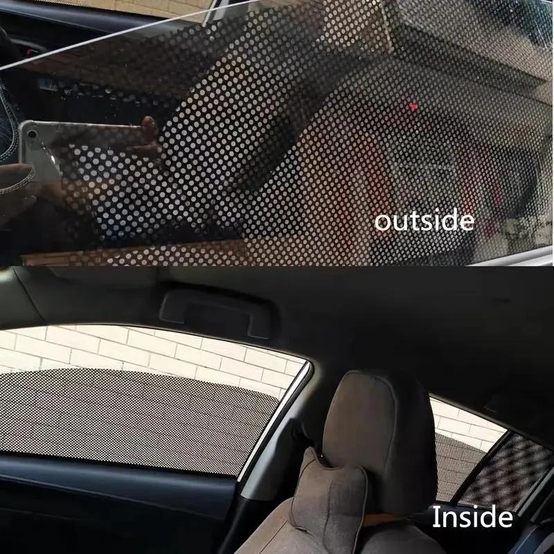 Wysokiej jakości czarna perforowana folia okienna jednokierunkowa - Winylowa rolka do przyciemniania samochodów zapewniająca prywatność